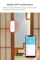 Sensor De Vibración WiFi Tuya Sensibilidad Alta Alertas Inteligentes Compatibilidad Con Alexa Y Google Home Para Vida Smart - details 2