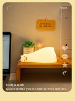 Lámpara De Noche Recargable LED En Forma De Pato Con Silicona Luz De Iluminación Infantil Para Decoración De Habitaciones Regalo De Cumpleaños - details 13