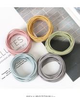 Nuevo Set De 100 Piezas Cinturones Elásticos De Nylon Básicos Para Mujer 4CM Accesorios De Cabello Headwear Esponja De Pelo Para Moño - details 13