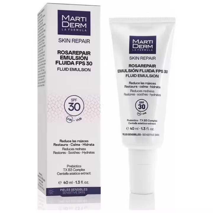 Martiderm Rosarepair Emulsión Fluida Spf 30+, 40 Ml - 1