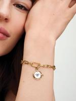 Pandora - Charm Medallón de Abeja - Plata de Ley, Baño de Oro de 14K - details 2