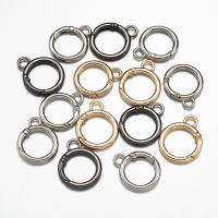 5pcs/Lote Hebilla De Anillo De Resorte Metálica Para DIY Joyería Hebillas De Cadena Conector Para Llaveros Y Manualidades - details 2