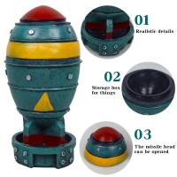 Caja De Almacenamiento Nuclear Retro Miniatura En Resina Decorativa Para Mesa Estilo Moderno Sin Material Químico De Alta Importancia - details 5