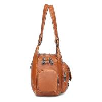 Nueva Moda Bolso De Hombro Para Mujer De Cuero Suave De Alta Calidad Marca Famosa Diseñador Bolso De Mano De Lujo Bolsos De Hombro Casual Con Decoración De Rivet - details 19