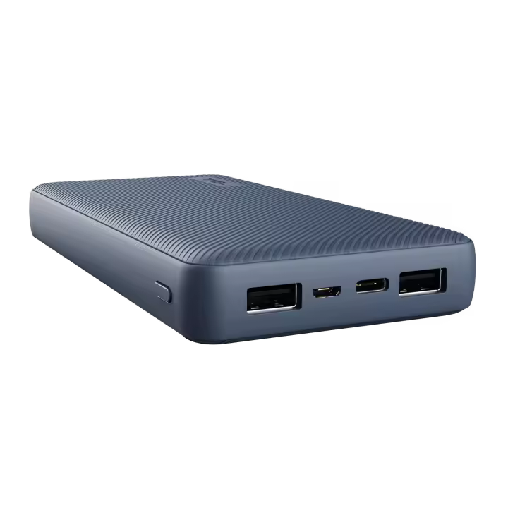 Batería Externa Móvil Trust Primo de 20,000 mAh - Carga Rápida USB-C/USB-A, 92 Horas de Carga Adicional - 3 Puertos  (2 USB-A, 1 USB-C), Materiales Reciclados - Ideal para Smartphones y Tablets - Diseño Compacto y Ligero - 1