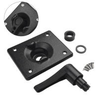 Kit De Accesorios Para Remolque De Barco Control De Rudder Con Mango Base Cuadrada J-hook Y Hebilla De Pared De Piso Para Kayak Canoa - details 0