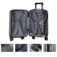 LUTODY - Equipaje de cabina trolley, Maleta de mano 4 ruedas giratorias 360º, Cerradura anti robo, Combinación numérica, ABS semirígida, Asa telescópica, Interior con compartimento - details 1