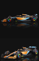Modelo De Coche De Carreras Bburago 1:43 McLaren F1 MCL36 2022 Australian Grand Prix GP #3 Ricciardo #4 Norris Aleación Vehículo Die-cast Juguete De Carreras - details 5
