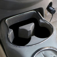 Soporte De Taza Para Coche ABS Cromado Para Nissan Sunny N17 Versa 2014-2017 Accesorio De Panel De Taza Adorno Interior - details 1