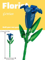 Bouquet De Rosas Eternas En Bloques Micro Para Decoración De Escritorio Juguete De Puzzle Para Niños Entre 6 Y 12 Años Material ABS - details 1