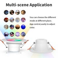 Tuya Smart LED Downlight 6/12pcs Luz De Spot LED Recargable Bluetooth Control APP RGB+CW+WW Compatible Con Smart Life Tamaño AC85-265V - details 3
