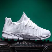 Zapatos De Running Casuales Para Hombre Transpirables De Fibra deFlyknit Suela Suave Ligera Y Respiradera Para Todas Las Estaciones Zapatos Deportivos De Outdoor - details 10