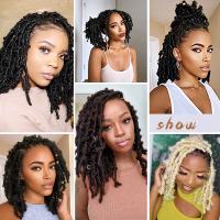 Extensiones De Cabello Africano Crochet Pre-Apariadas Marley Para Mujeres Synthetic Afro Twist Braiding Cabello Sintético De Fibra De Temperatura Baja - details 1