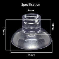 10Pcs Soporte De Tubo De Aire Para Acuario Con Ventosa Transparente Y Negra Accesorios Para Bomba De Oxígeno Clip De Fijación Para Tanque De Peces - details 6