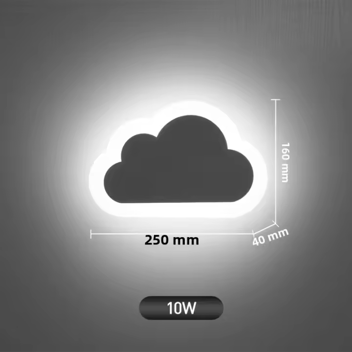 Lámpara De Pared LED Moderna Para Interior Diseño Nuboso Luz Acrílica Sconce Para Niños Lámpara De Noche Para Dormitorio Niños - 1