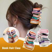 Clips Para El Cabello De Libro Para Mujeres Accesorios De Pelo Divertidos Para Maestras Clips Para El Cabello Delgado Estilo Geométrico Moda Casual - details 0