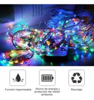 Luces LED de Cortina USB con Mando a Distancia 8 Modos de Luz, Resistente al agua (3x2 Metros - 200 Led, Multicolor) COSHANO - details 2