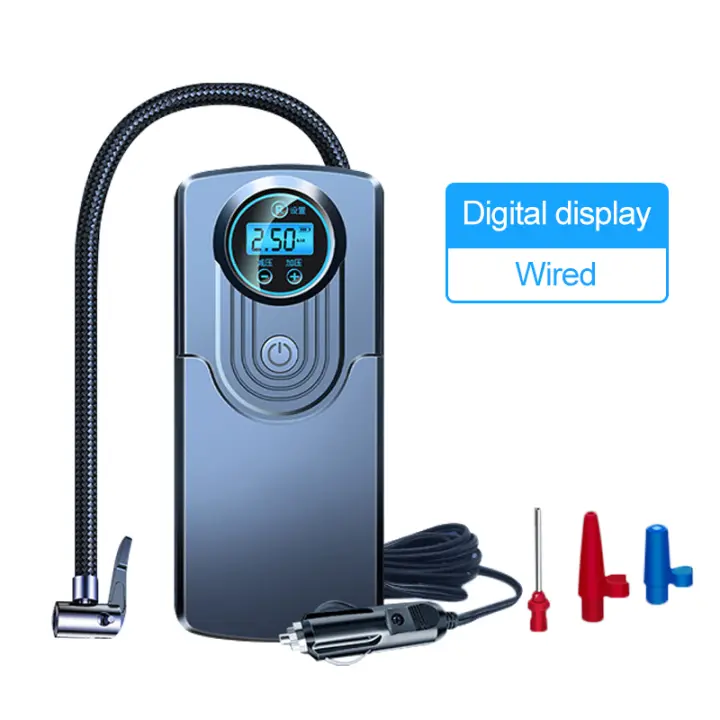 Bomba de Aire Portátil de Mano para Neumáticos de Coche y Motocicleta 120W Inalámbrica Recargable por USB Venta en Masa Normal Producto de China - 1