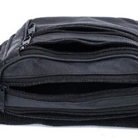 Bolsa De Pierna Impermeable PU Para Hombres Bolsa De Cintura Para Viaje Y Motocicleta Estilo Casual Monedero Transversal Hombro - details 13
