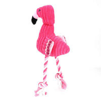 Juguete De Masticar Para Perros Pequeños En Peluche De Flamenco Sonido Squeaky Interactivo Para Chihuahua Yorkshire Bulldog Pug Corgi - details 4