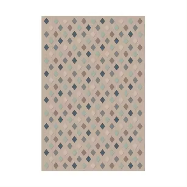 Alfombra de Lana Natural Tejida con Viscosa Antideslizante Modelo Lana - 1