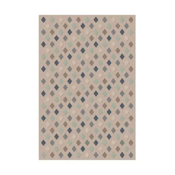 Alfombra de Lana Natural Tejida con Viscosa Antideslizante Modelo Lana - 1