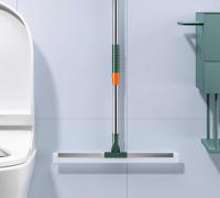 Cepillo De Limpieza Con Mango Largo Telescopio Mágico Escoba De Silicona Para Piso Y Ventanas Escobilla De Piso Para El Hogar Y Baño - details 18
