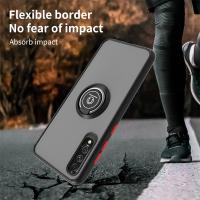 Funda De Teléfono Mate Antigolpes Para Huawei P60 P50 P40 P30 pro Con Anillo Magnético Soporte Cubierta Completa - details 5