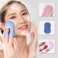 3PCS Cepillo De Limpieza Facial Mini Para Dedos De Silicona Suave Herramienta De Limpieza De Maquillaje Eliminador De Rostro Y Nariz - details 0