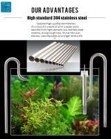 Filtro De Acero Inoxidable Para Acuario Accesorios Externos Inlet Y Outlet Agua Eliminador De Película De Aceite Tubo De Lirio - details 0