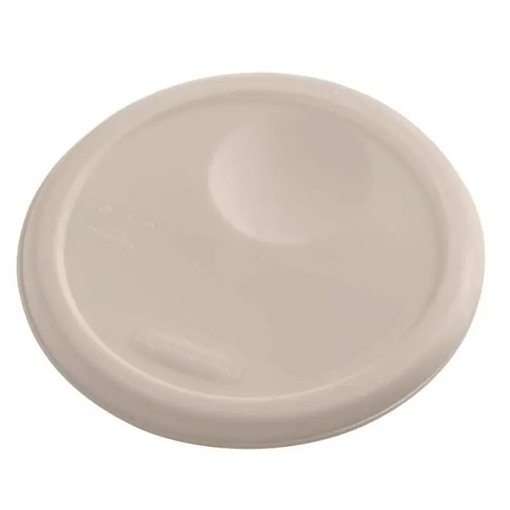 Cubo de Basura Rubbermaid Tapa Redonda Marrón 3,75 L - Resistente y Fácil de Limpiar - 1