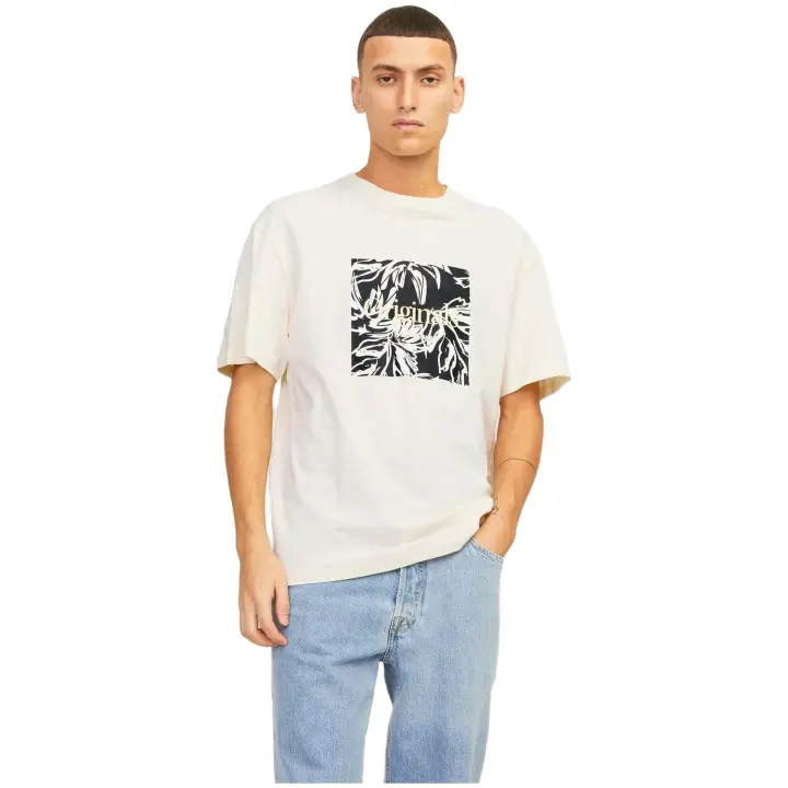 Camiseta de Manga Corta Jack&Jones  para hombre en color beige - 1