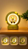 Lámpara Nocturna LED Panda Astronauta Para Niños Luz De Noche USB Recargable Silicona Protección Ocular Iluminación De Escritorio - details 2