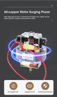 Mini Trituradora Eléctrica De 300ml Ultrafina Para Alimentos Para Bebés Café Especias Pimienta Trigo Molinillo De Granos Con 4 Hojas De Acero Inoxidable - details 5