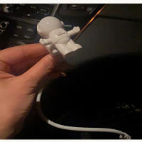 Lámpara De Lectura Portátil En Forma De Astronauta Blanco USB Para Escritorio Luz Nocturna LED Para PC Y Computadora Fuente DC 5V - details 8