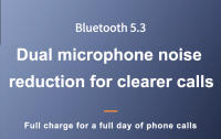 Auricular De Negocios Con Gancho Bluetooth 5.3 Auriculares Inalámbricos Con Micrófono HD Y Cancelación De Ruido ENC Vida Útil Larga Recargable Para Videojuegos Música Teléfono Móvil - details 0