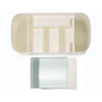 Organizador De Uñas YIKOOLIN Para Mesa Caja De Almacenamiento De Maquillaje Con Compartimentos Para Brochas Joyería Labiales Y Máscaras Tamaño 20x10x9.7cm - details 3