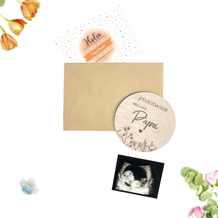 Placa para anunciar embarazo, bautizo o boda Vas a ser padrino, madrina, papá, testigo, dama de honor....  Lulamuk - 1