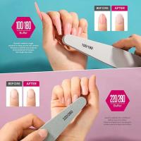 Set Profesional De Archos Para Uñas 6Pcs Kit De Archos Y Linterna Mixta De Grano Para Uñas De Acrílico Material Emery EVA Esponja Papel De Herramienta De Belleza - details 5