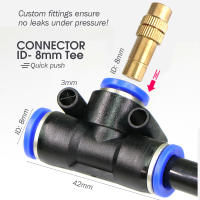 Juego De Rociador Ajustable De Latón Para Jardín Sistema De Riego Y Humidificación Con Tubo De 5/8mm Para Adornos De Jardín Y Enchufe - details 2