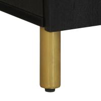 vidaXL Mueble de baño de madera de ingeniería negro 38x33x58 cm - details 4