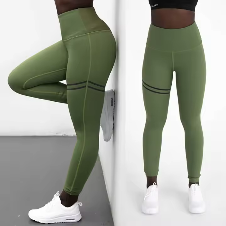  Leggings De Yoga Para Mujer Cintura Alta Imprimido Pantalones De Running Para Gimnasio Deporte Jogging Longitud Del Pantalón Hasta El Tobillo - 1