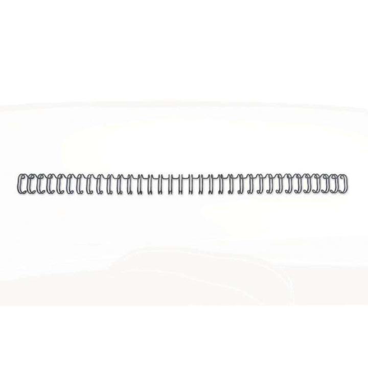 Gbc wirebind encuadernacion de alambre 3:1 no.5, 8mm - a4 negro (100) - duraderas - proteccion de espaciado de precision - construccion de alambre de doble bucle - flexible - seguro - amplia gama de tamaños y colores - profesional
