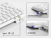 Teclado Mecánico De Juegos EWEADN MK84 Bajo Perfil Con Bluetooth Triple Modo Portátil Diseño Estilizado Para Juegos Y Oficina - details 4