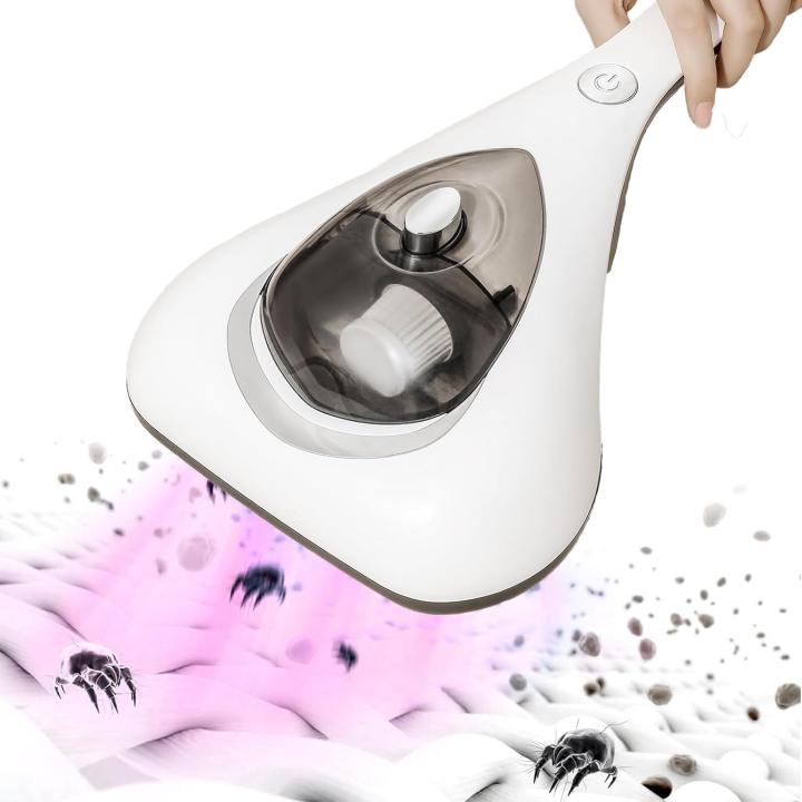 BIT Aspirador de Mano Anti - ácaros, 10KPa Aspirador Colchones con Luz UV-C, Incluyendo Filtro HEPA de Aire de Lavable, para Limpieza Profunda de Chinches, ácaros, Polvo en Sofás, Alfombras
