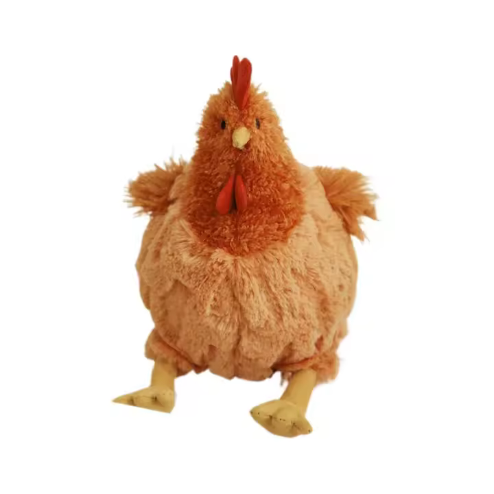 Muñeco De Peluche Jelly Cat 25cm Cecil Pollo Simulación Muñeco De Hen Creadivo Decoración De Hogar Cojín Juguetes Para Gatos Suministros Para Mascotas - 1