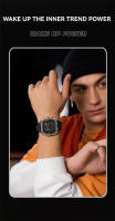 Reloj De Hombre RUIGE Multifuncional En Acero Inoxidable Auténtico Resistente Al Agua Con Brillo Nocturno Moda Trendy - details 1