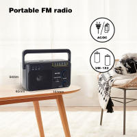 Radio AM FM Con Transistor Onda Corta Potenciada Por 3V Dos Baterías O Hogar Gran Tapa Para Uso Interior Y Exterior - details 4