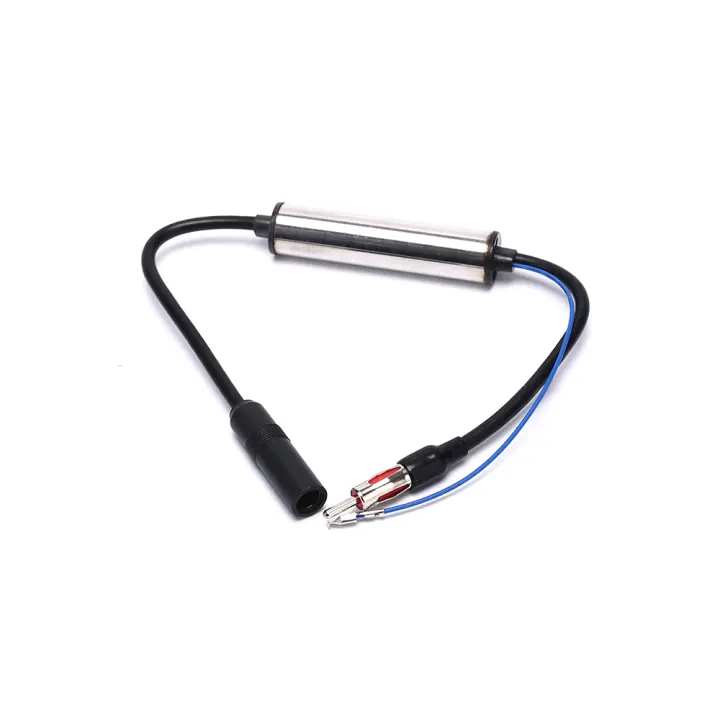 Amplificador De Señal De Antena De Coche Cable De Extensión FM Radio In-line Aerial Booster Para Reproductor Multimedia De Coche - 1