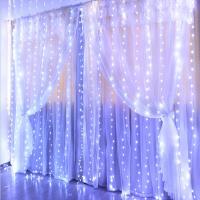 Luces De Navidad LED 2024 Para Cortina 6M 4M 3M Luces De Año Nuevo Guirnalda De Jardín Decoración De Boda Y Fiesta Color Variado - details 11
